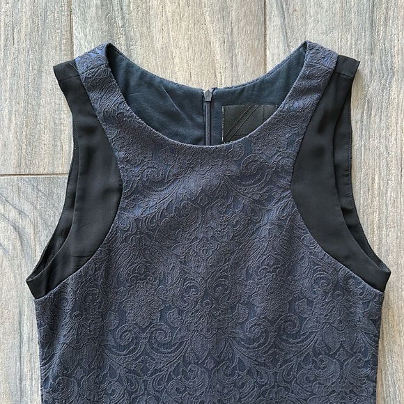 Navy Harlowe and Graham Sheath Dress - Picture 5 of 8